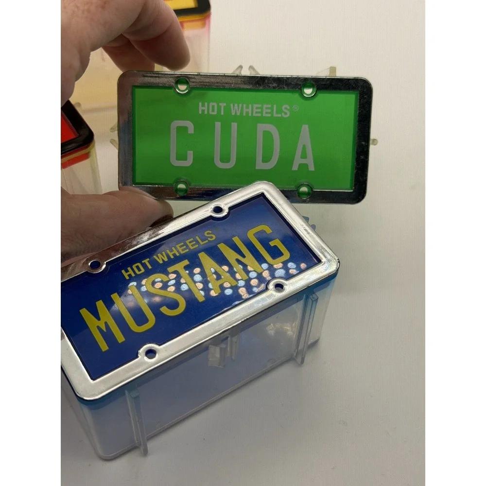 Vtg Hot Wheels 1996 License Plate Series Cuda Firebird Mustang Viper Set of 4